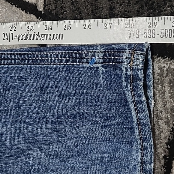 BKE RYAN SHORT BACK EMBROIDERED DOUBLE POCKETS STRAIGHT LEG DENIM JEAN - Picture 12 of 16